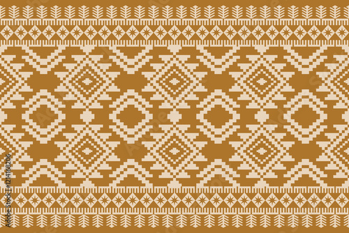 Tribal Navajo and Native pattern American tribal Southwest Aztec ornament pattern Navajo Aztec ethnic textile texture tribal Aztec pattern Navajo Native Mexican fabric seamless Vector for textile,ikat