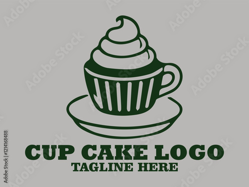 Elegant design cupcake vector illustration, Cupcake Tempting deliciousness in Every Bite, festive birthday party and cup cake chocolate