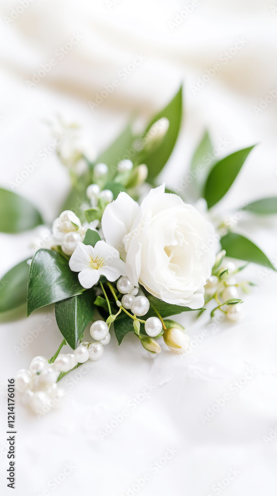 Elegant floral corsage design for weddings and celebrations Elegant floral corsage design for weddings and celebrations