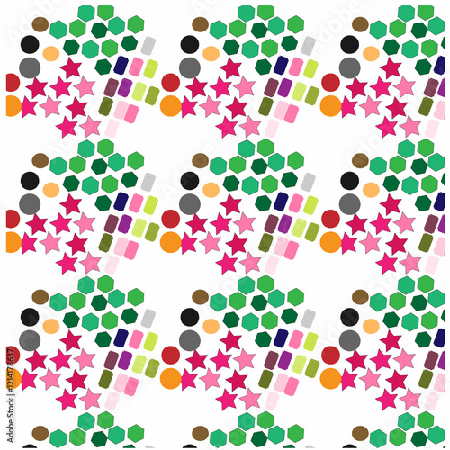 seamless pattern with colorful circles