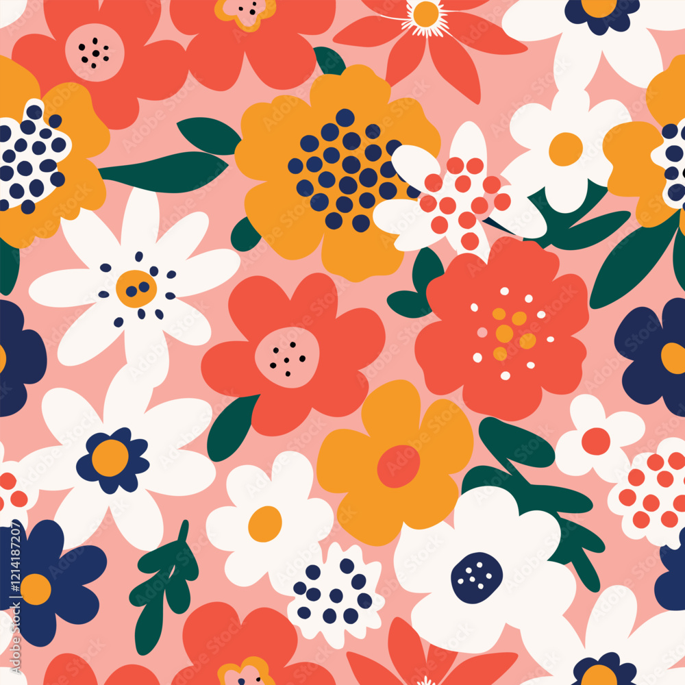 Seamless botanical wildflowers pattern. Abstract botany flowers background. style for fabric, banners, wallpaper. Seamless botanical wildflowers pattern. Abstract botany flowers background. style for fabric, banners, wallpaper.