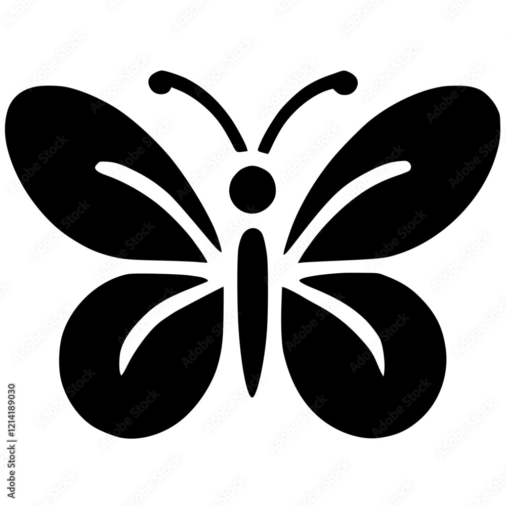 Butterfly stamp silhouette Butterfly stamp silhouette