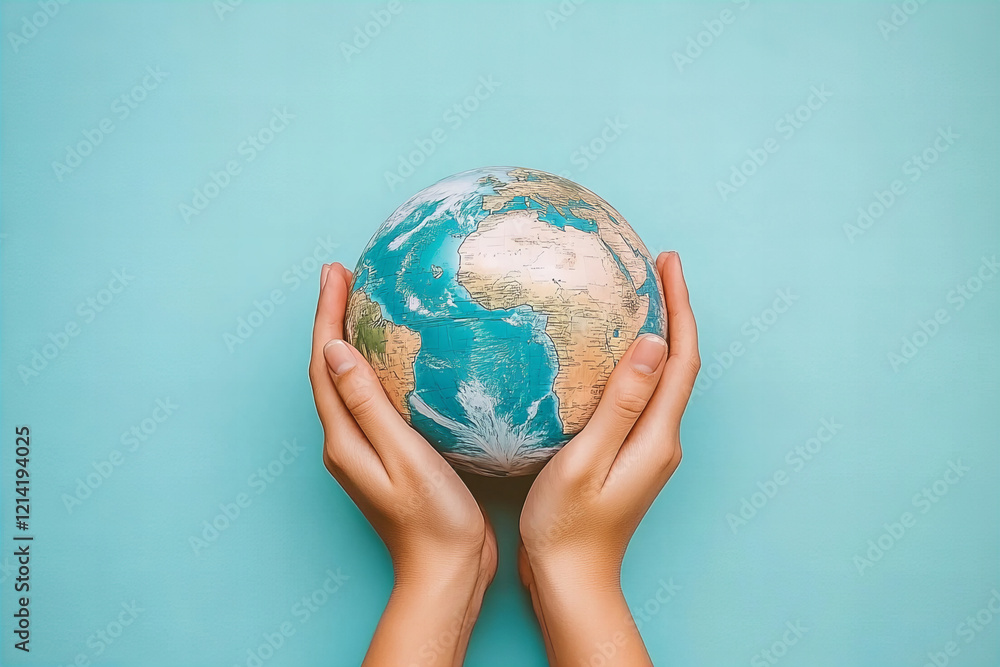 Earth in Hands: Symbolizing Sustainability, Global Unity, Environmental Conservation, and Climate Change Awareness Earth in Hands: Symbolizing Sustainability, Global Unity, Environmental Conservation, and Climate Change Awareness