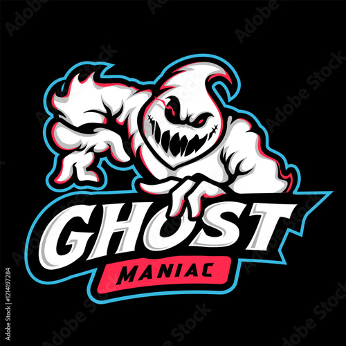 ghost mascot logo, Malignant Force of Fright and Fury