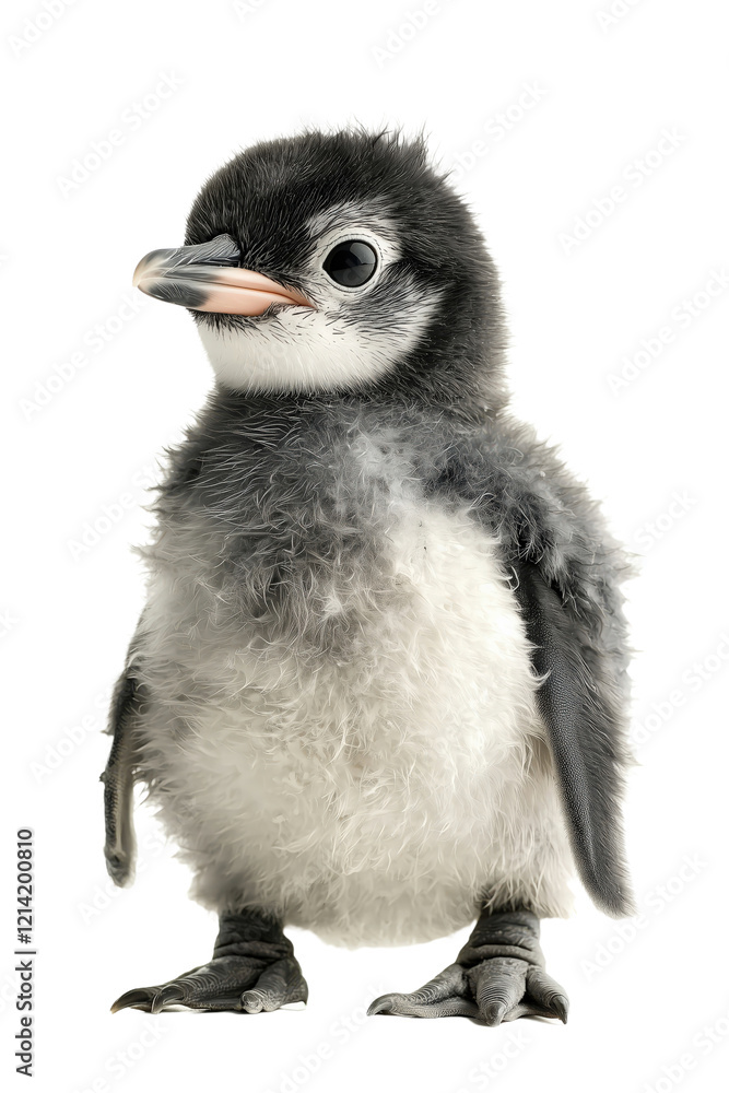 Obraz premium a real Penguin, no shadow, cut out, isolated on a transparent background