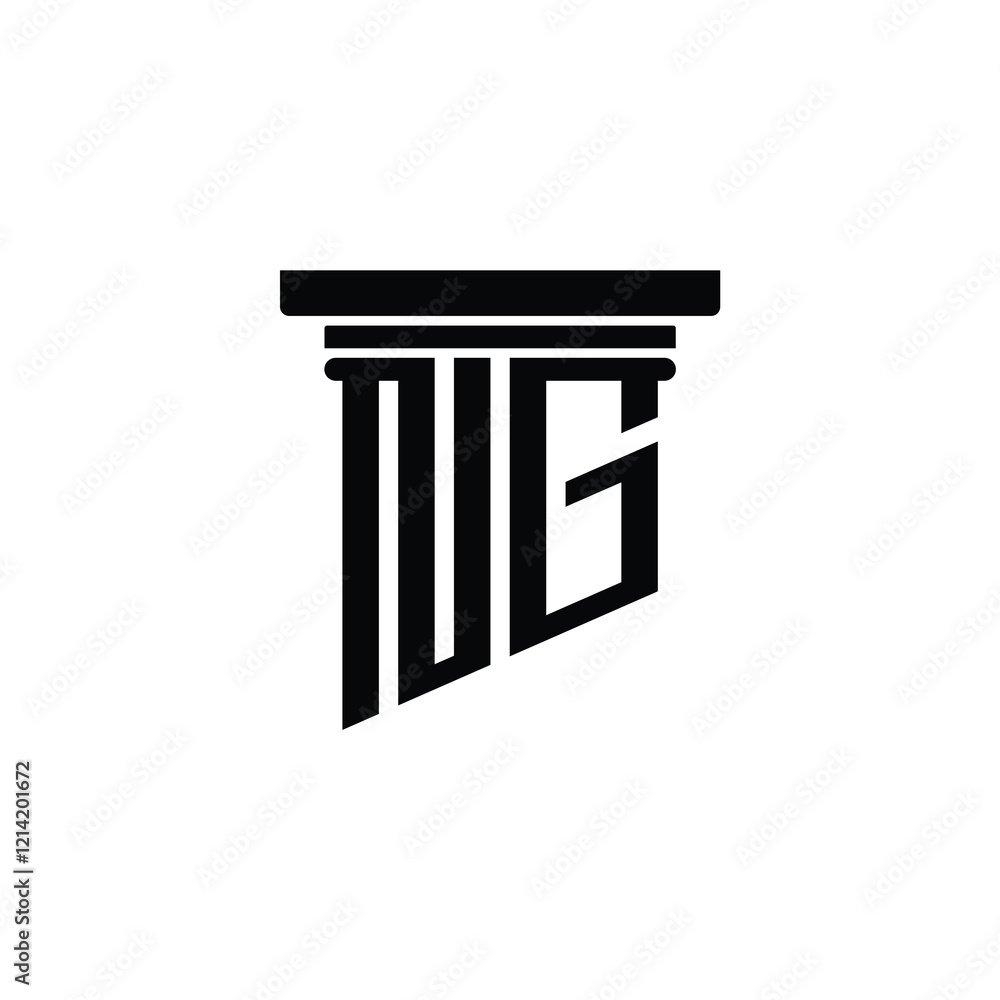 NG monogram logo design letter text name symbol monochrome logotype alphabet character simple logo NG monogram logo design letter text name symbol monochrome logotype alphabet character simple logo