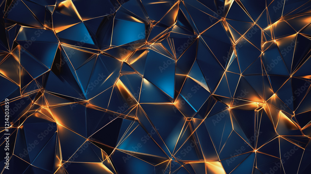 Abstract digital background electromagnetic wave background Innovation digital wave, information technology background and green luxury background with golden line decoration and curve light effect