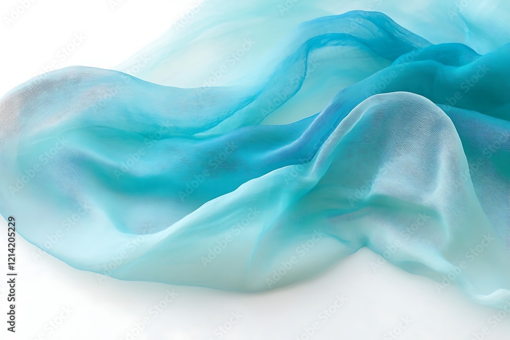 Obraz premium Ocean-Inspired Gradient with Aqua Blue and Soft White.