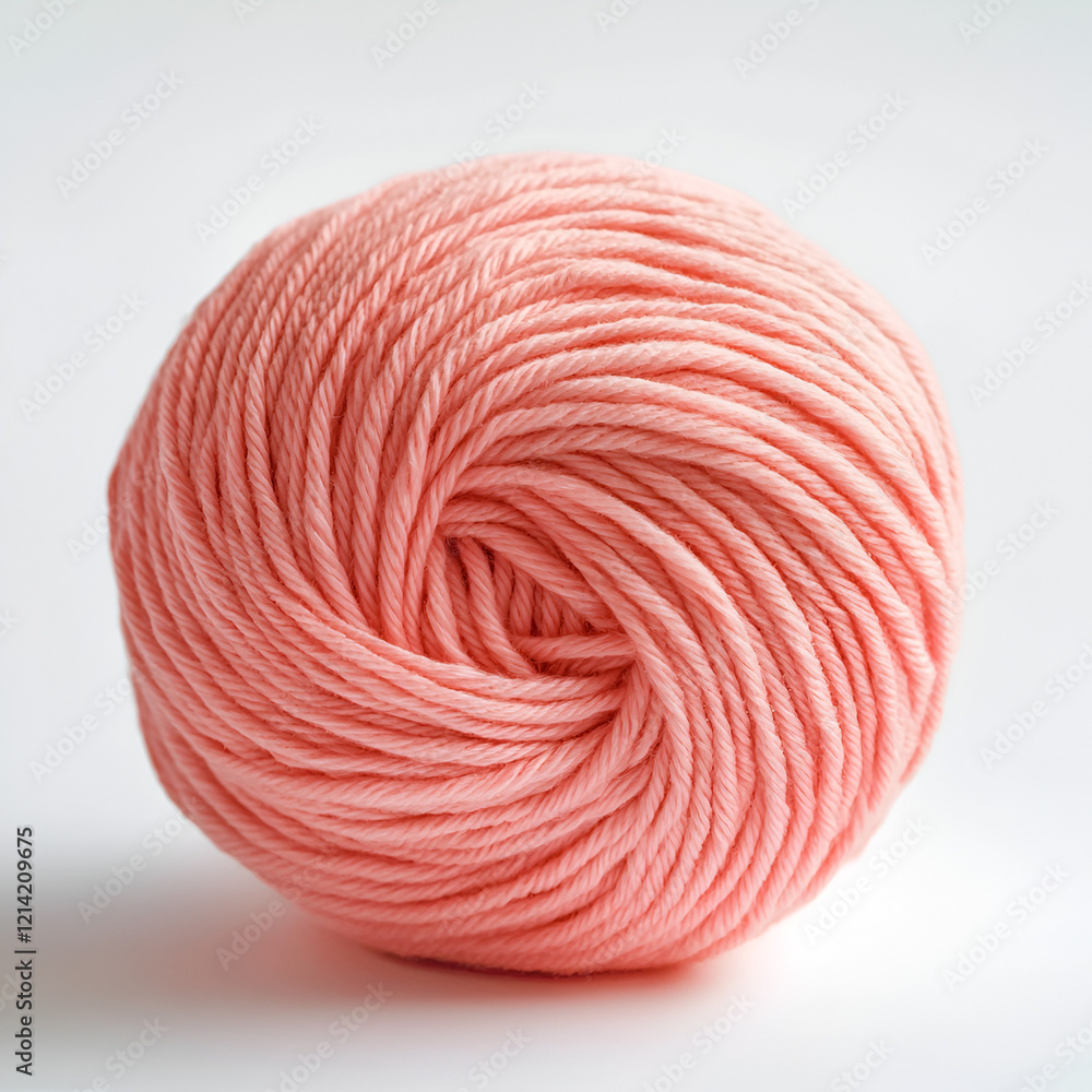 Soft pink yarn ball, perfect for knitting or crochet projects. A close-up showcasing its texture and color. Soft pink yarn ball, perfect for knitting or crochet projects. A close-up showcasing its texture and color.