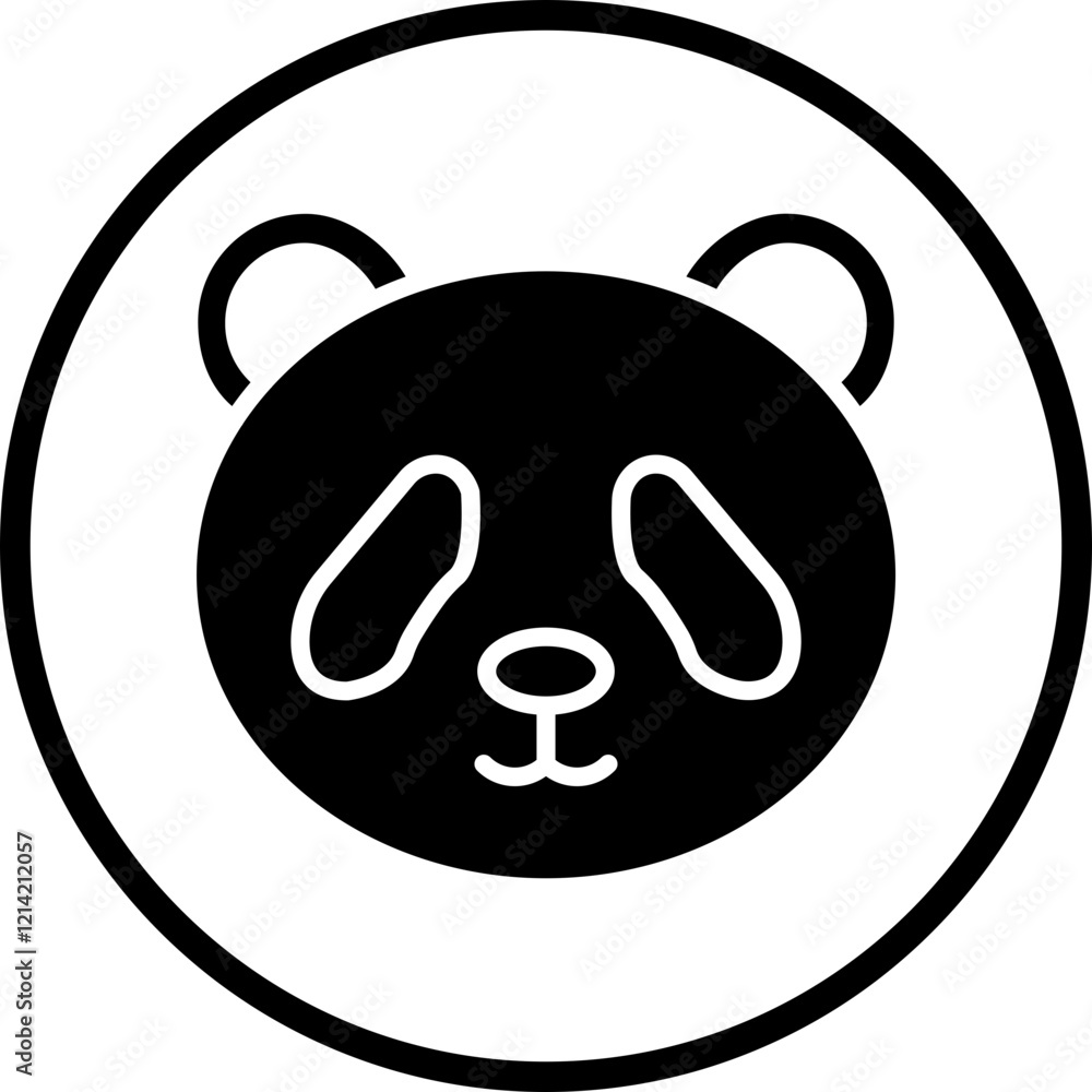 Panda Vector Icon Style