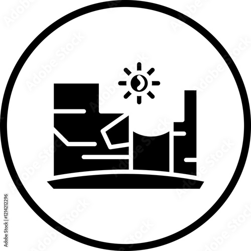 Canyon Vector Icon Style