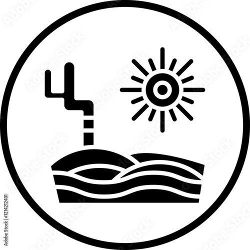 Desert Vector Icon Style
