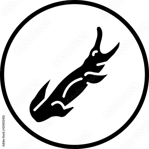 Crocodile Vector Icon Style