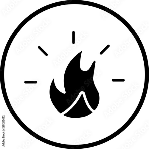 Fire Vector Icon Style