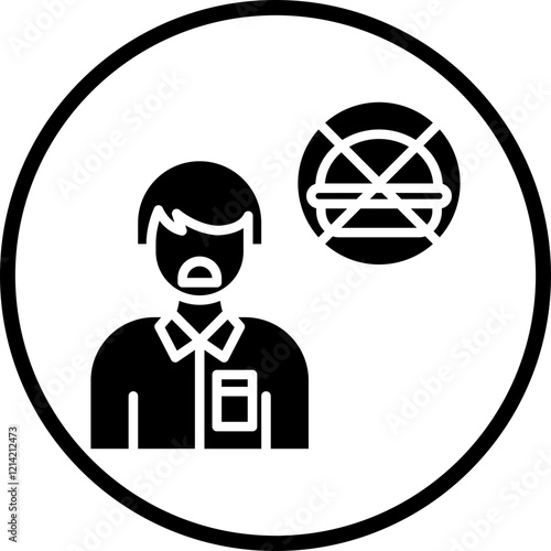 Anorexia Vector Icon Style