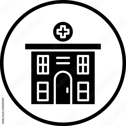 Rehab Clinic Vector Icon Style