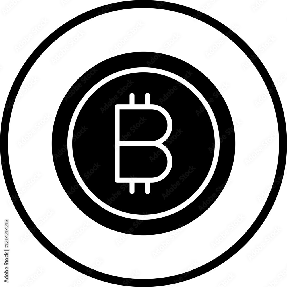 Cryptocurrency Vector Icon Style Cryptocurrency Vector Icon Style