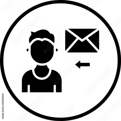 Recipient Vector Icon Style