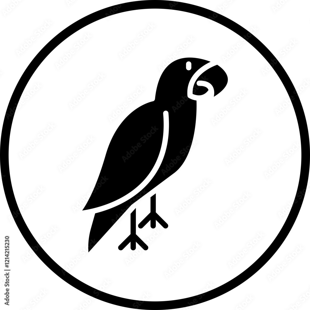 Fototapeta premium Bird Vector Icon Style