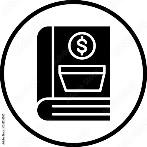 Saving Book Vector Icon Style
