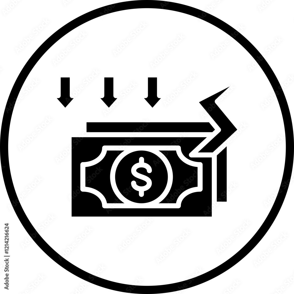 Bankruptcy Vector Icon Style Bankruptcy Vector Icon Style