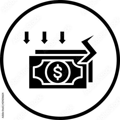 Bankruptcy Vector Icon Style