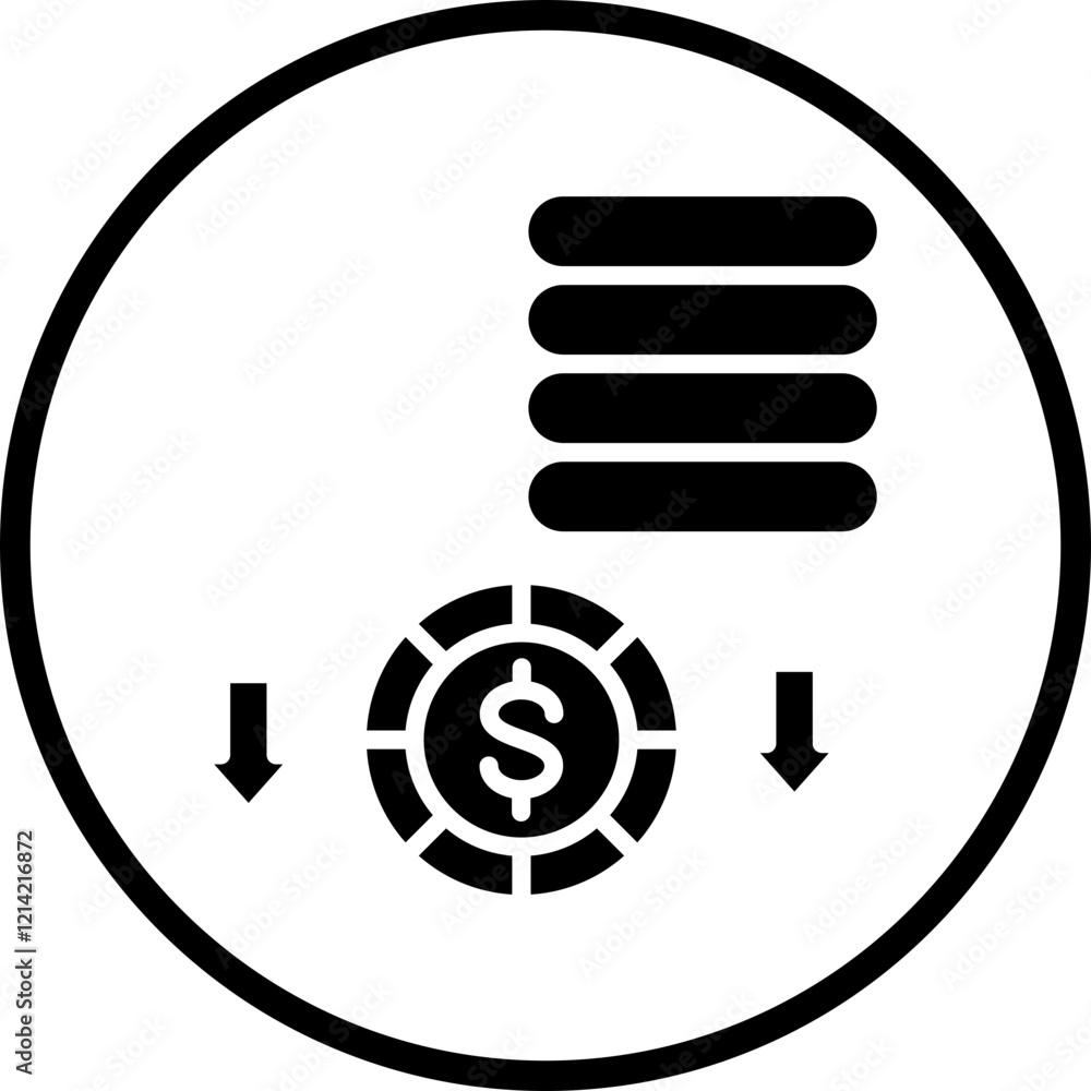 Depreciation Vector Icon Style Depreciation Vector Icon Style