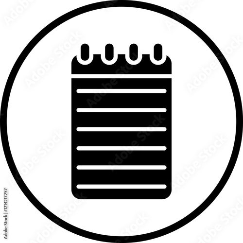 Notepad Vector Icon Style