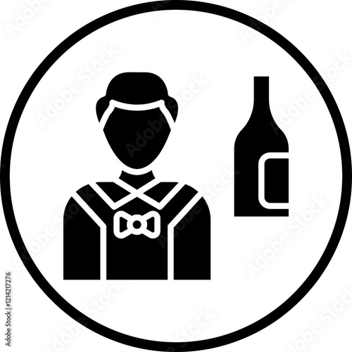 Barkeeper Vector Icon Style