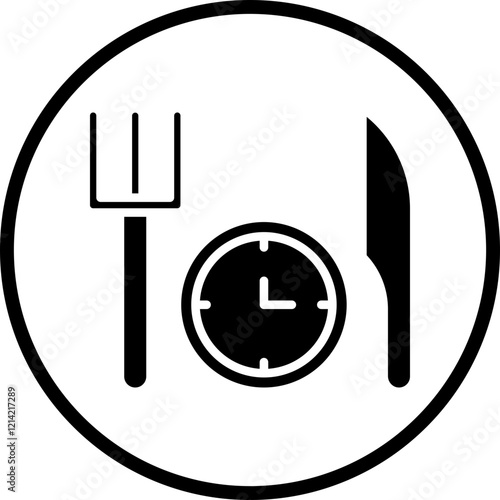 Lunch Vector Icon Style