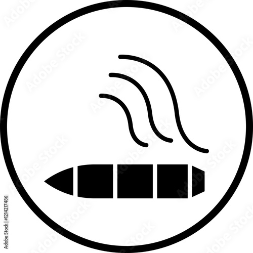 Cigar Vector Icon Style