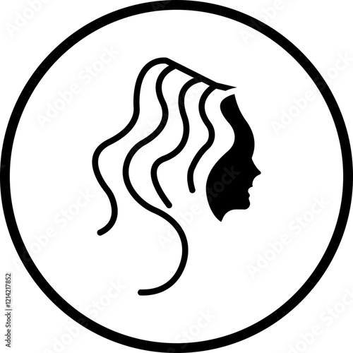 Hair Vector Icon Style