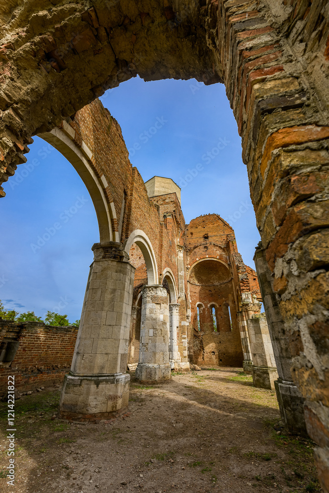 Arača (Hungarian: Aracs) is a medieval Romanesque church ruin located about 12 km of Novi Bečej, Serbia.