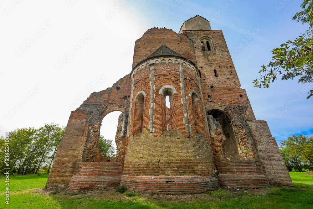 Arača (Hungarian: Aracs) is a medieval Romanesque church ruin located about 12 km of Novi Bečej, Serbia.