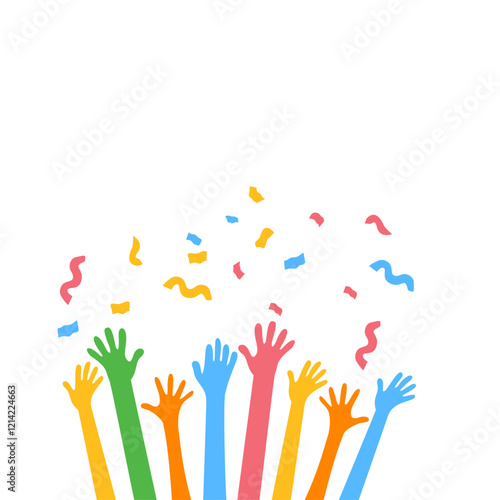 Hands Celebrating Party