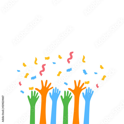 Hands Celebrating Party