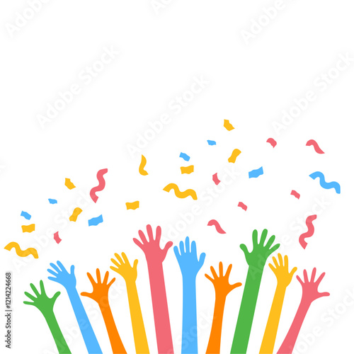 Hands Celebrating Party