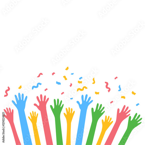 Hands Celebrating Party