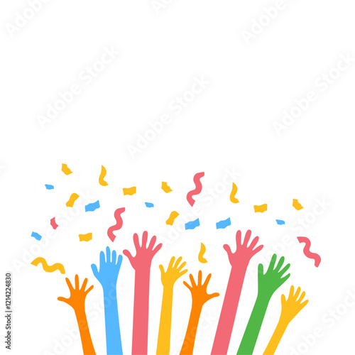 Hands Celebrating Party