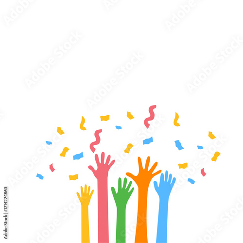Hands Celebrating Party
