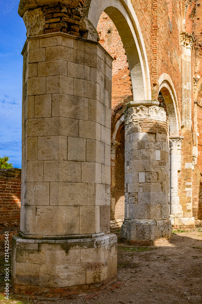Arača (Hungarian: Aracs) is a medieval Romanesque church ruin located about 12 km of Novi Bečej, Serbia.