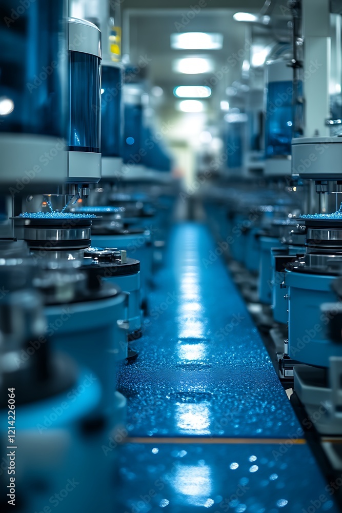 Industrial machinery in a factory. Industrial machinery in a factory.