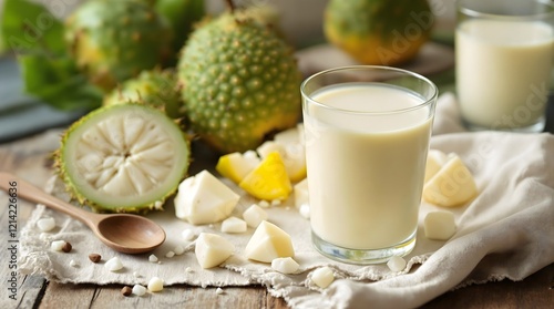 Wallpaper Mural Graviola Juice (Soursop Juice) with Tropical Soursop Chunks (Bahian Cuisine) Torontodigital.ca