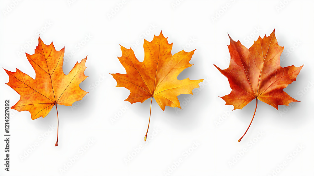 maple leaf isolated on white maple leaf isolated on white