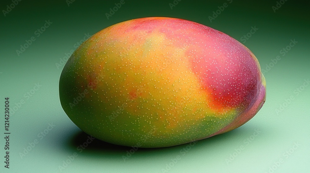 Ripe Mango with Vibrant Hues and Textured Skin Close-up Ripe Mango with Vibrant Hues and Textured Skin Close-up