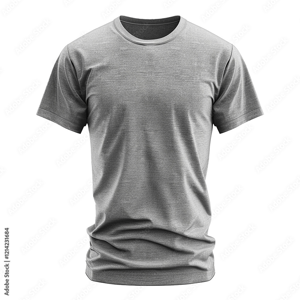 HighQuality Gray Heather ShortSleeve Crew Neck TShirt Mockup for Apparel Design HighQuality Gray Heather ShortSleeve Crew Neck TShirt Mockup for Apparel Design