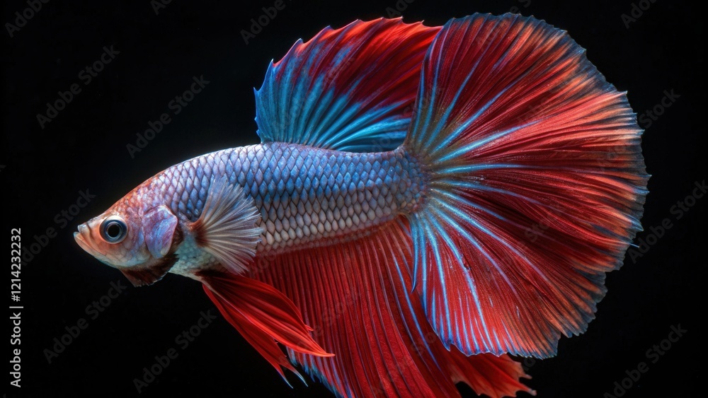 Fototapeta premium fish isolated on black