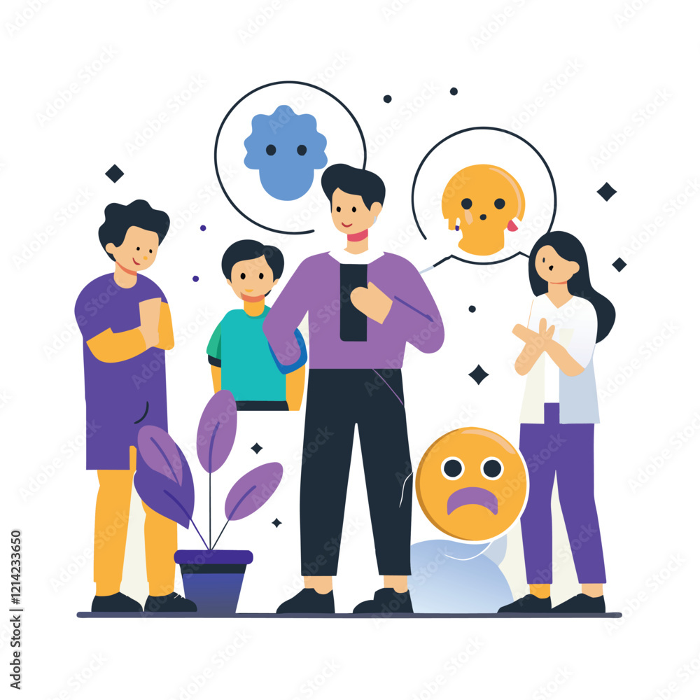 Fototapeta premium social comparison anxiety compare yourself others 