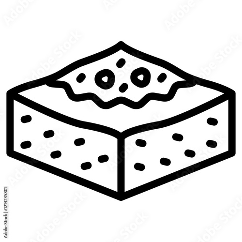 Brownie Vector Design Icon Style