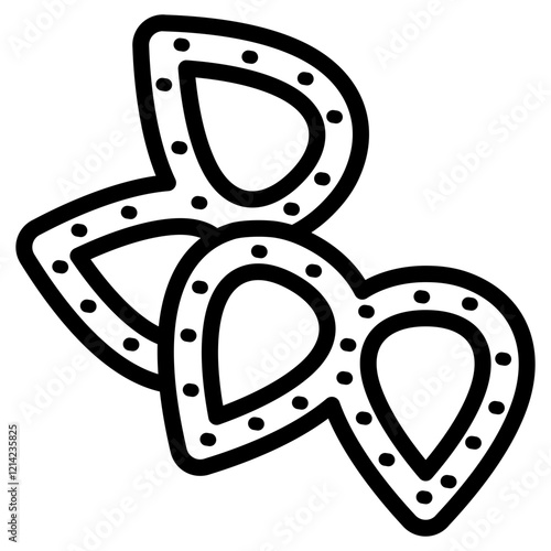 Chocolate Pretzel Vector Design Icon Style